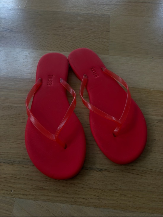 TKEES Shoes - TKEES Red Minimalist Flip Flop Sandals